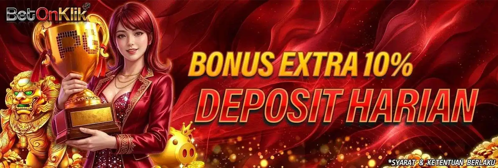 BONUS 10% HARIAN	